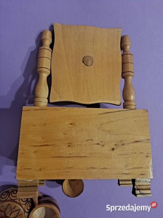 Komoda vintage drewno lustro MINI Kraków