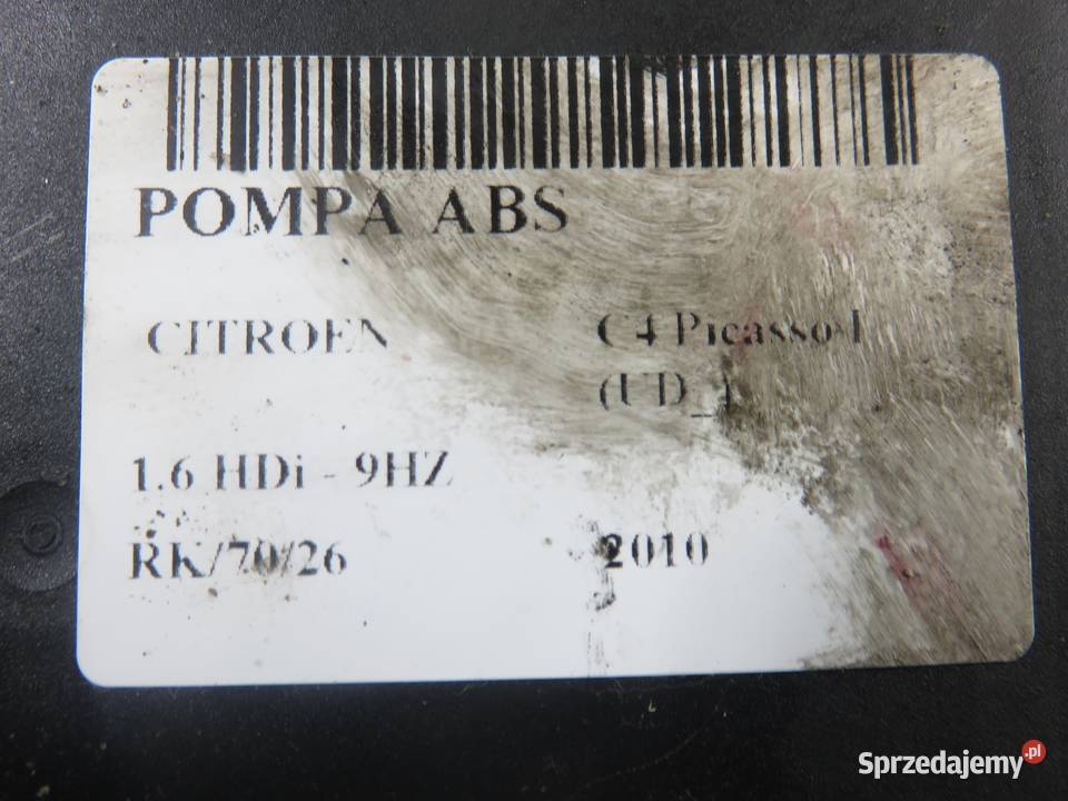 POMPA ABS CITROEN C4 Picasso I UD 0265951427 Układ ABS i ESP
