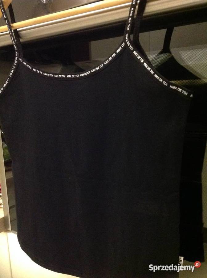 Crop Top damski czarny 36 Nowa Sól