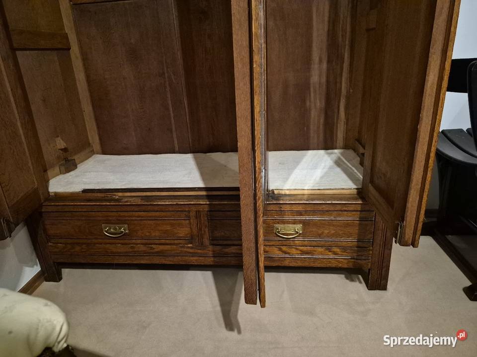 Stara szafa secesyjna garderobiana dębowa z sprzedam