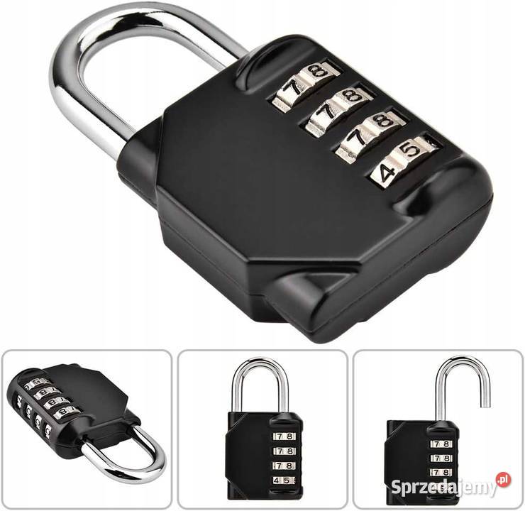 Solidna kłódka szyfrowa 4cyfry Zatrzaskowa mazowieckie Płock