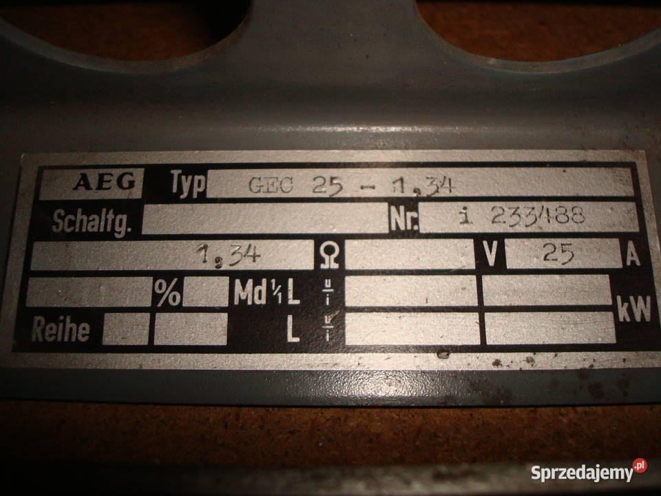 REZYSTOR AEG GEC25134 Poręba