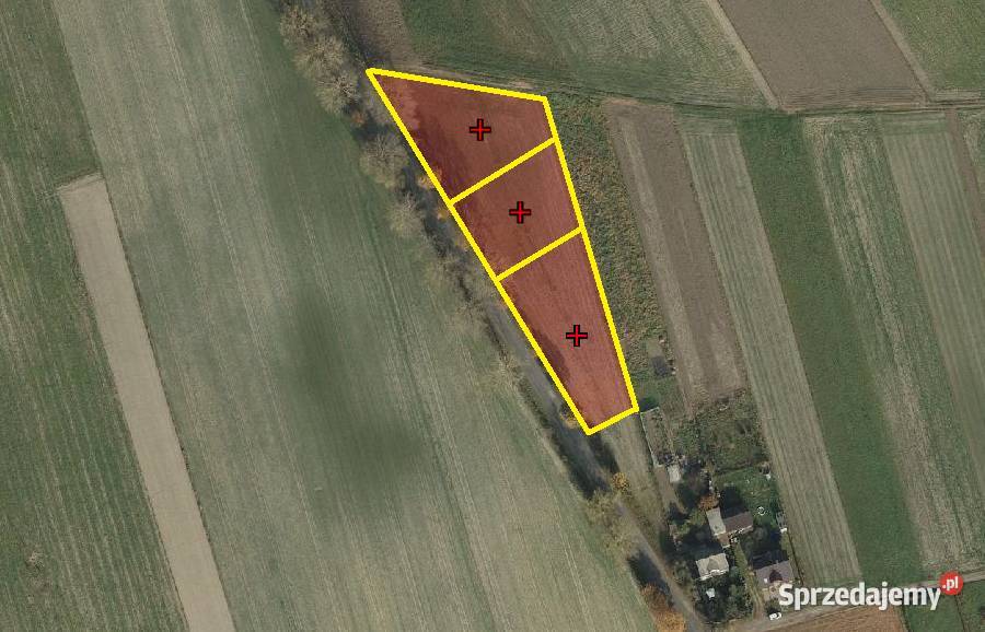 Złotkowy gm Rychwał 3 działki budowlane na