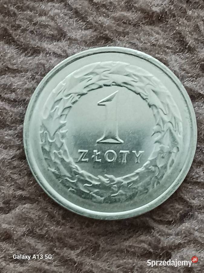 1 Złoty 2022 r Destrukt menicy Konin sprzedam