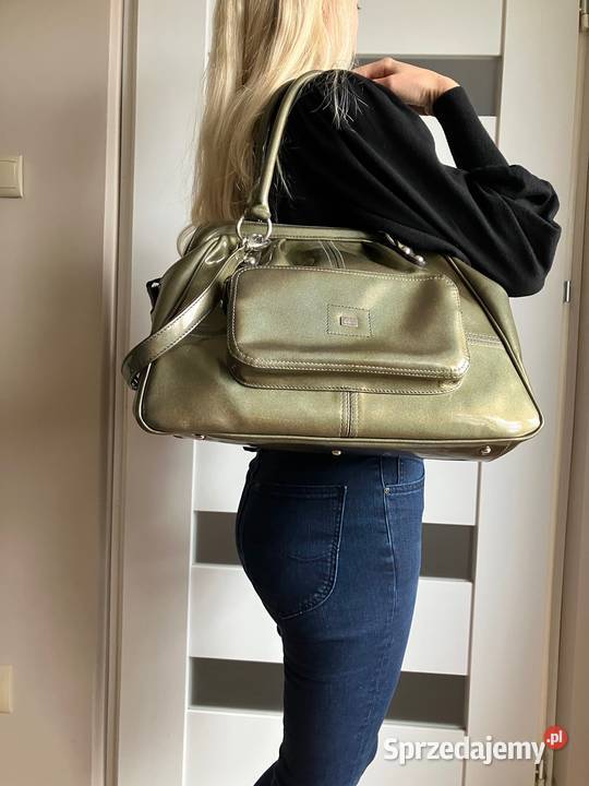 Duża piękna skórzana torebka Sagan polska Nisko