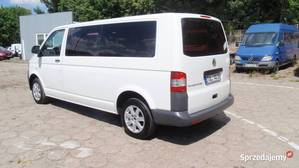 Transporter T5 klima 9osób sprowadzony manualna Lidzbark Warmiński