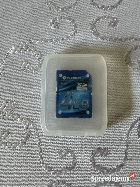 Karta pamięci Platinet SDHC 4GB Class 4 etui SD śląskie Czerwionka-Leszczyny