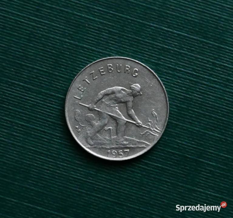LUKSEMBURG 1 frank 1957r Gliwice