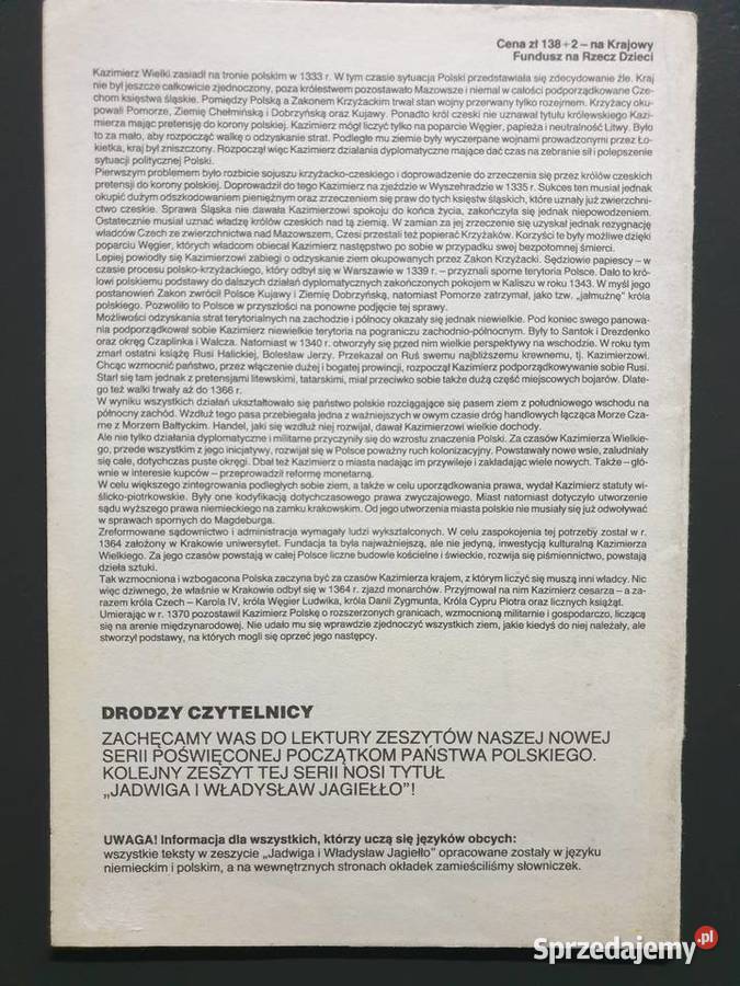 Kazimierz Wielki Kasimir der Grosse komiks Gdynia