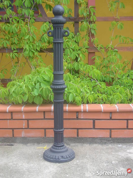 SŁUPEK ŻELIWNY ŁAŃCUCHOWY OGRODZENIE ULICZNY Budownictwo i akcesoria Gołdap