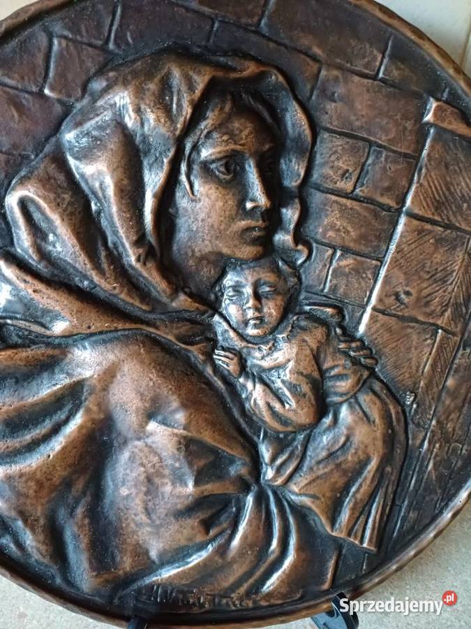 vintage relief miedziany Nowy Targ