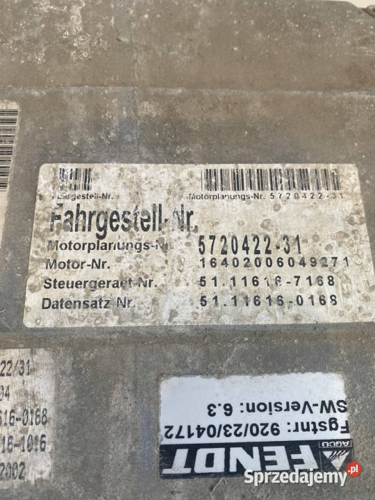 Fendt 930 sterownik moduł silnika Bosch