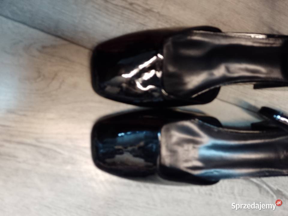 41 Czarne czółenka wieczorowe z zapięciem NOWE inna Moda i Styl Kraków