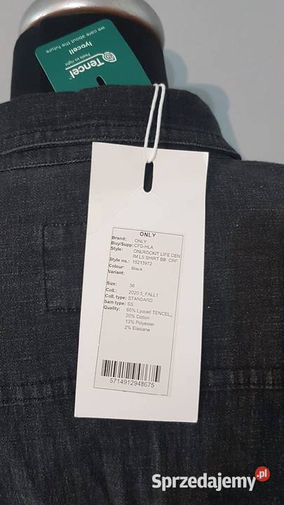 Koszula damska jeansowa z wywijanymi rękawami Moda i Styl małopolskie