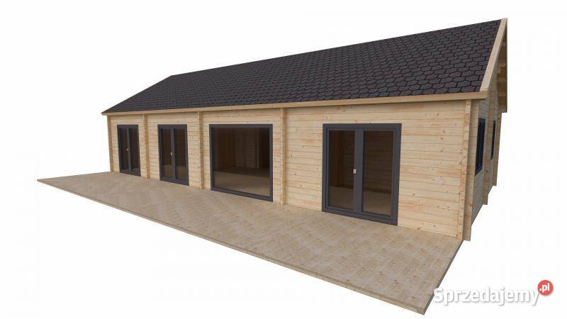 dom drewniany całoroczny SIBU 70m2 drewniany z wielkopolskie Miłosław