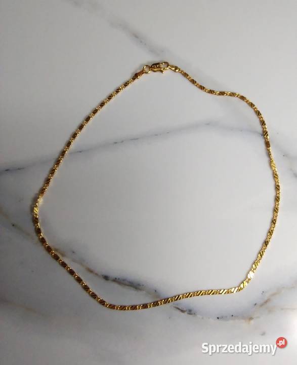 Łańcuszek ze stali chirurgicznej pozłacany 18K Zgierz