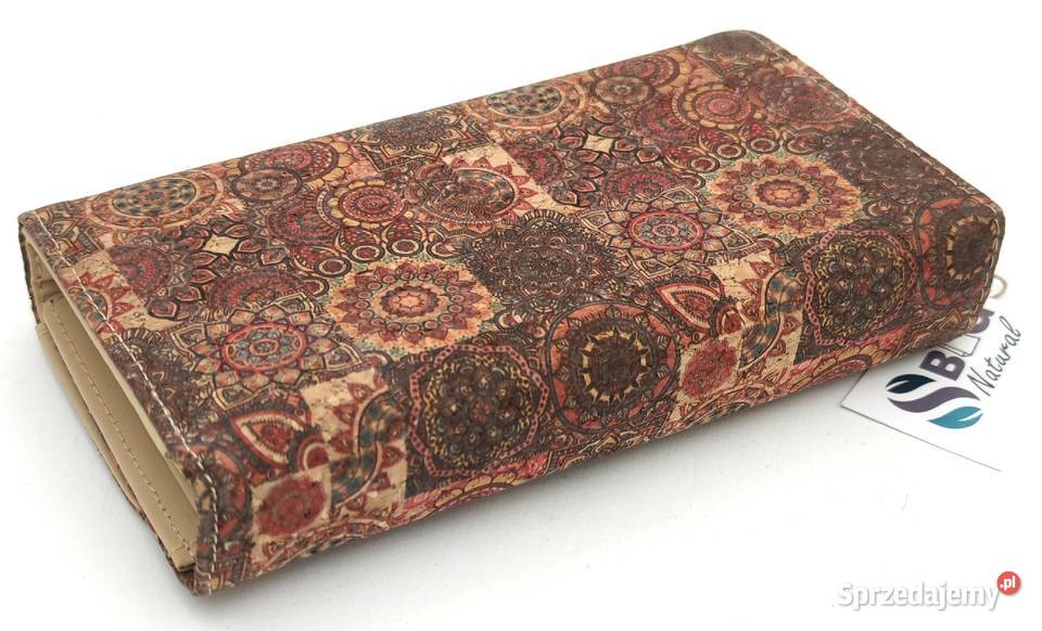 Portfel korkowy duży korek naturalny wz3 Chełmek