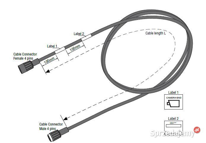 ORLACO Kabel Cable 1m UNI 0301960 Ostrów Wielkopolski