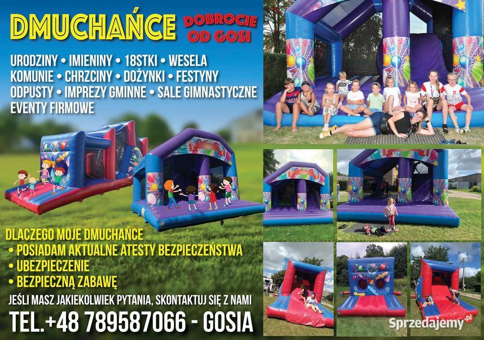 Wynajmę dmuchańce Bydgoszcz Strzelce Górne