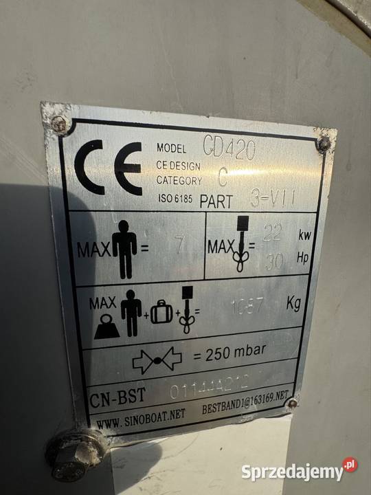 Ponton przyczepa silnik Goleniów