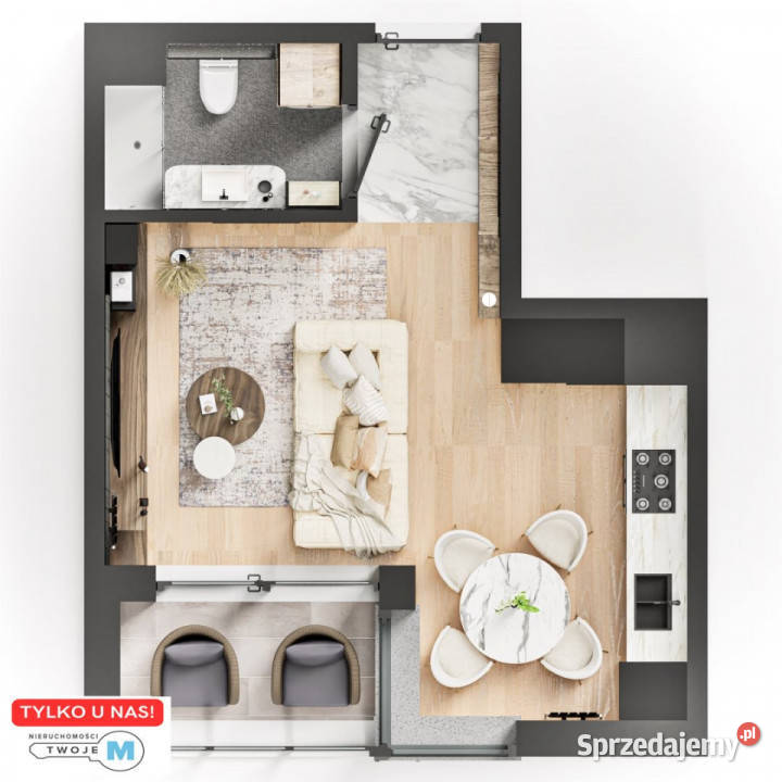 Mieszkanie sprzedam Kielce 2624m2 1 pokojowe Piętro 4