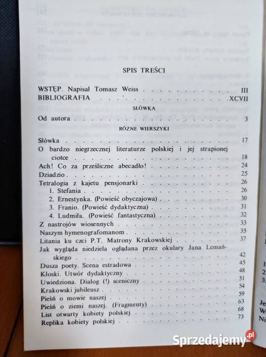 Słówka Żeleński Boy 1988 zakład narodowy imienia