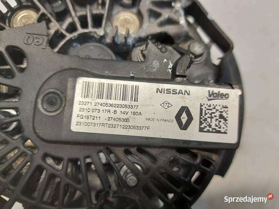 Renault Master III LIFT alternator sprawny oryg Układ elektryczny silnika