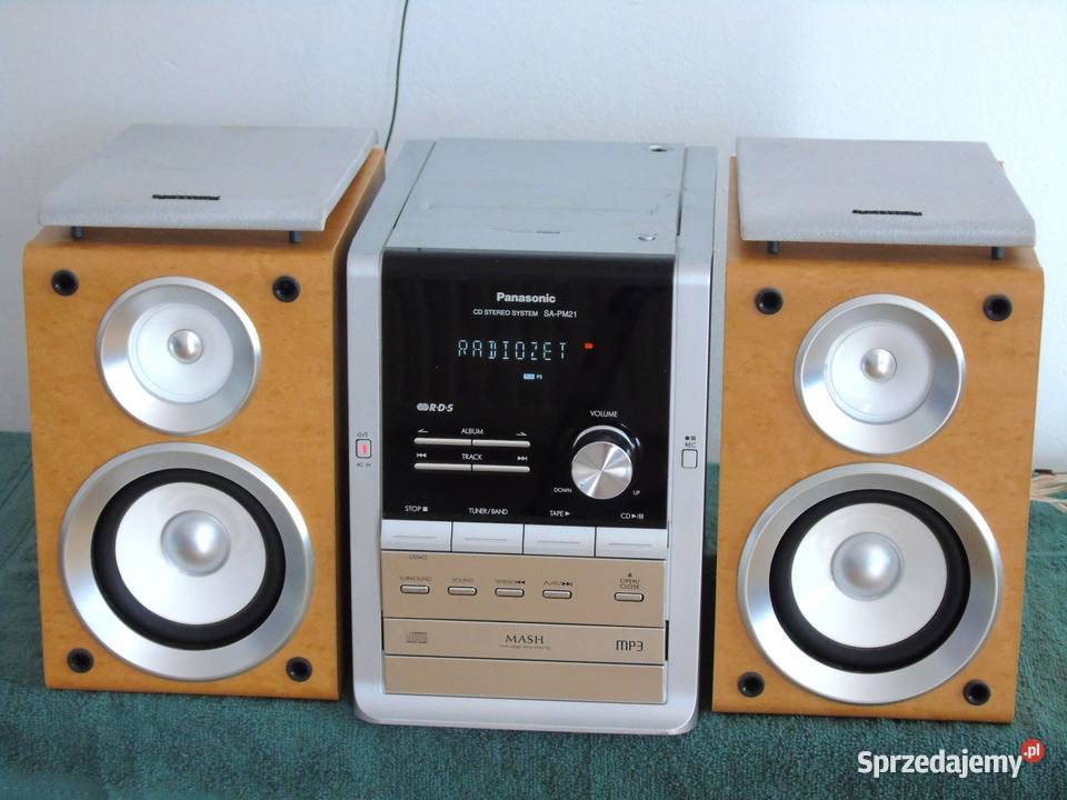 Wieża Panasonic SAPM21 kolumny CD radio RDS Jasło