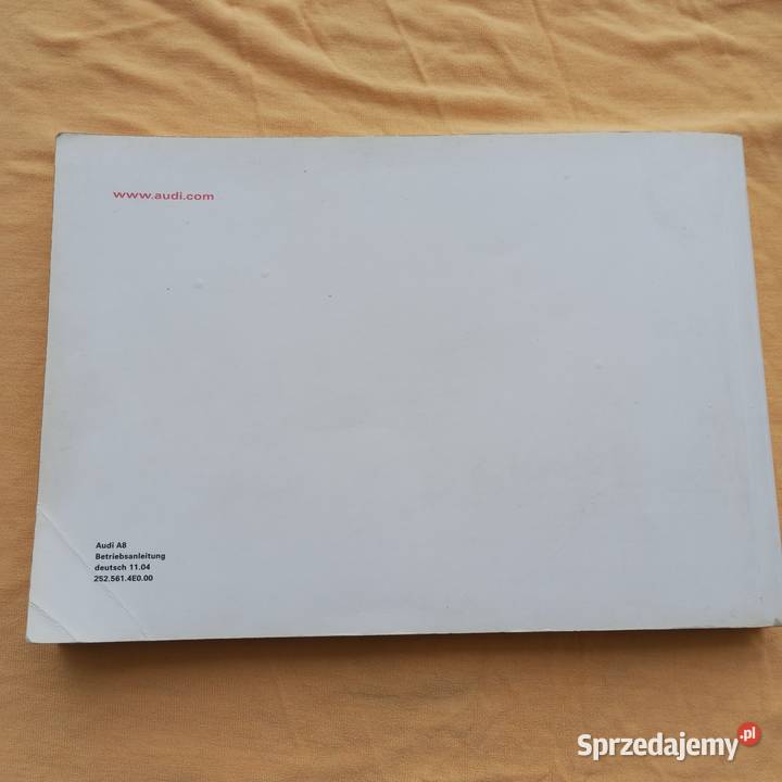 Audi a8 d3 20022005 niemiecka instrukcja obsługi Pozostałe Złotoryja