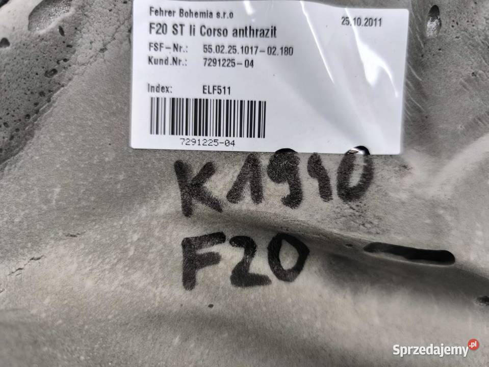 BOCZEK OSŁONA KANAPY TYŁ LEWA BMW F20 7291225