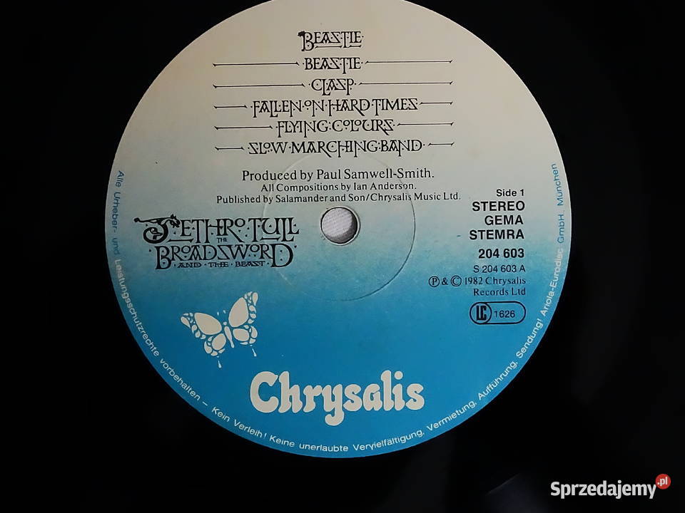 Jethro Tull The Broadsword And The Beast Vinyl Biłgoraj