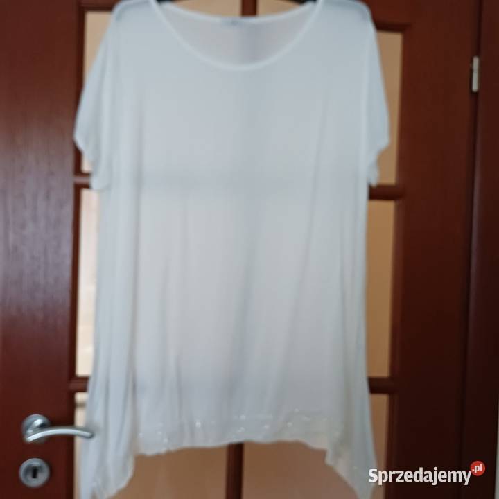 Bluzka damska letnia biała łódzkie Sieradz