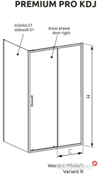 NOWA Kabina Radaway PREMIUM PRO BLACK KDJ