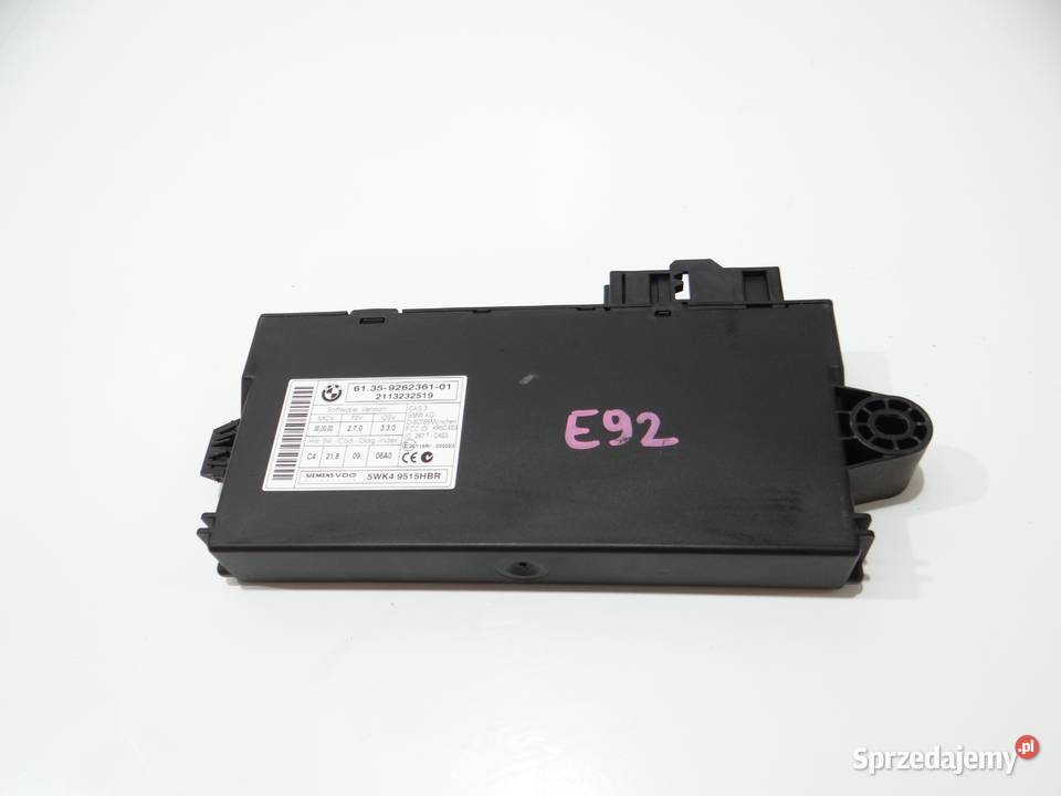 MODUŁ STEROWNIK CAS BMW E90 E91 E92 9262361 osobowe Strzyżewice