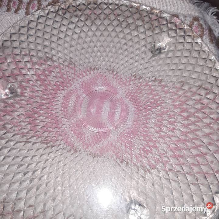 Patera szklana imitująca kryształową