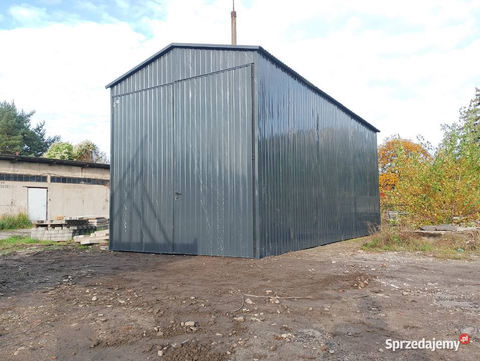 Garaż Blaszany Ocynkowany Wiata Hala Magazyn 35m2 Kołobrzeg
