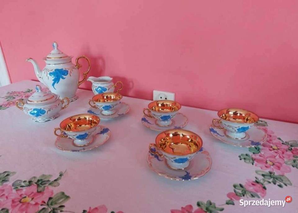 Zestaw kawowy z porcelany Wałbrzych Porcelana i szkło śląskie Mysłowice