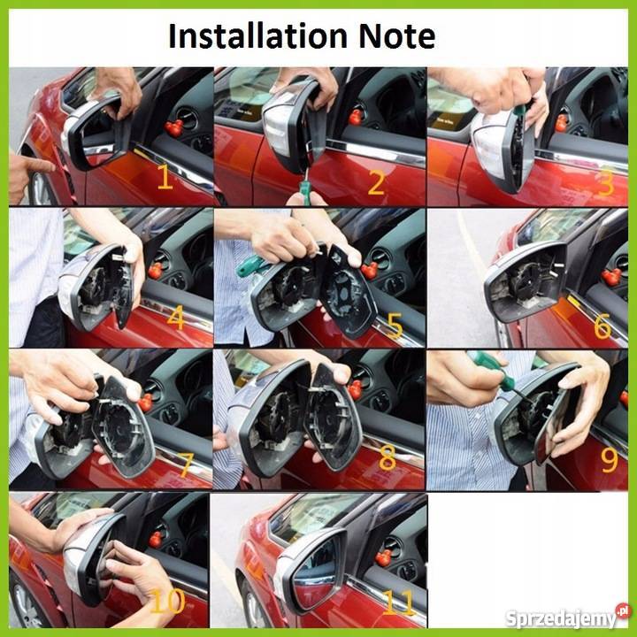 Kierunkowskaz Lusterka Dynamiczny Płynący LED