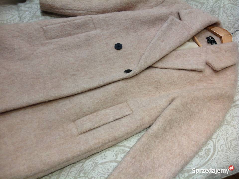 Płaszcz Zimowy Damski ZARA XS Wełniany Nowa Sól