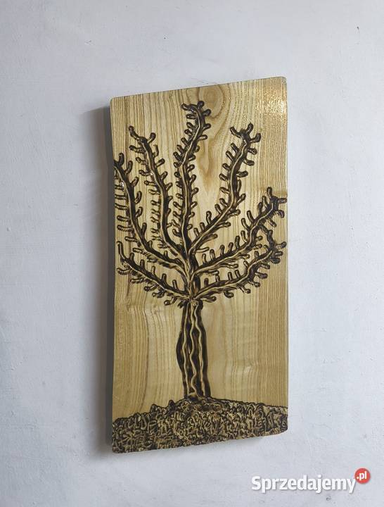 Płaskorzeźba drzewo Rękodzieło lubelskie Lublin