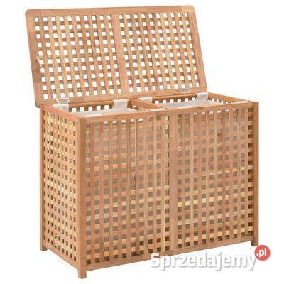 vidaXL Kosz na pranie 875x46x67 lite drewno Warszawa