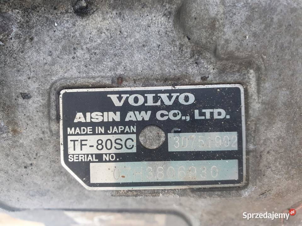 AUTOMATYCZNA SKRZYNIA BIEGÓW Volvo S60 25 T Części samochodowe Rudka