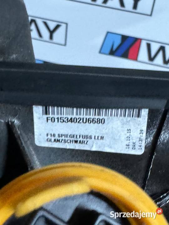 BMW F10 F11 LUSTERKO ZEWNĘTRZNE PRAWE 3PIN