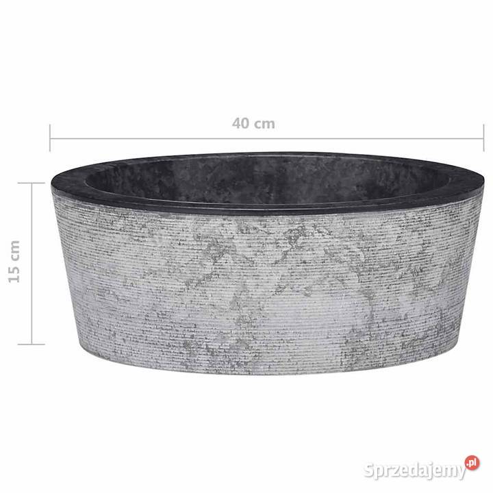 vidaXL Umywalka czarna 40x15 marmurowa SKU149178 Warszawa