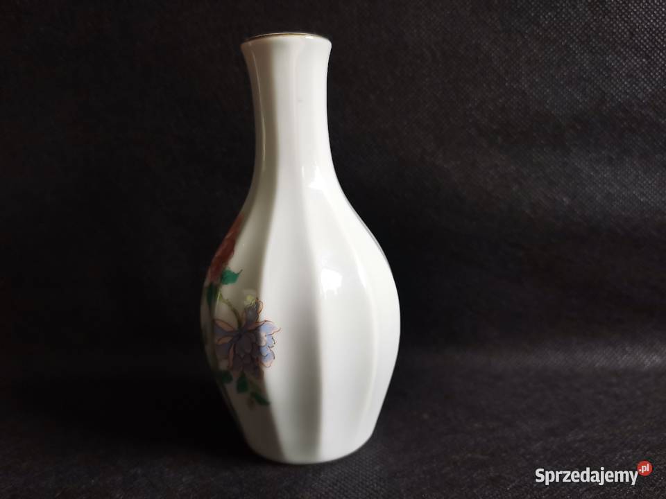 Stary mały porcelanowy wazon Ptaki Katowice