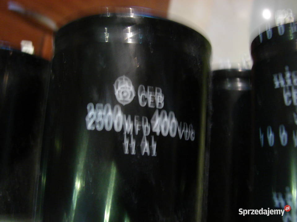 Kondensator elektrolityczny 2500uF 400V DC 100uF Starogard Gdański sprzedam