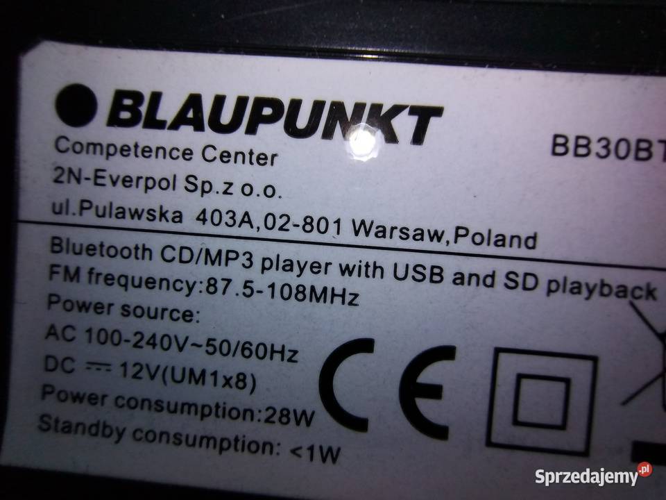 radio odtwarzacz BLAUPUNKT BB 30 BT Ostrów Mazowiecka