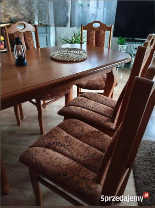 Komplet Stół i krzesła pomorskie Malbork