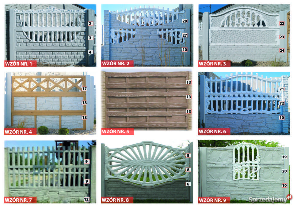 Ogrodzenia betonowe Łomża