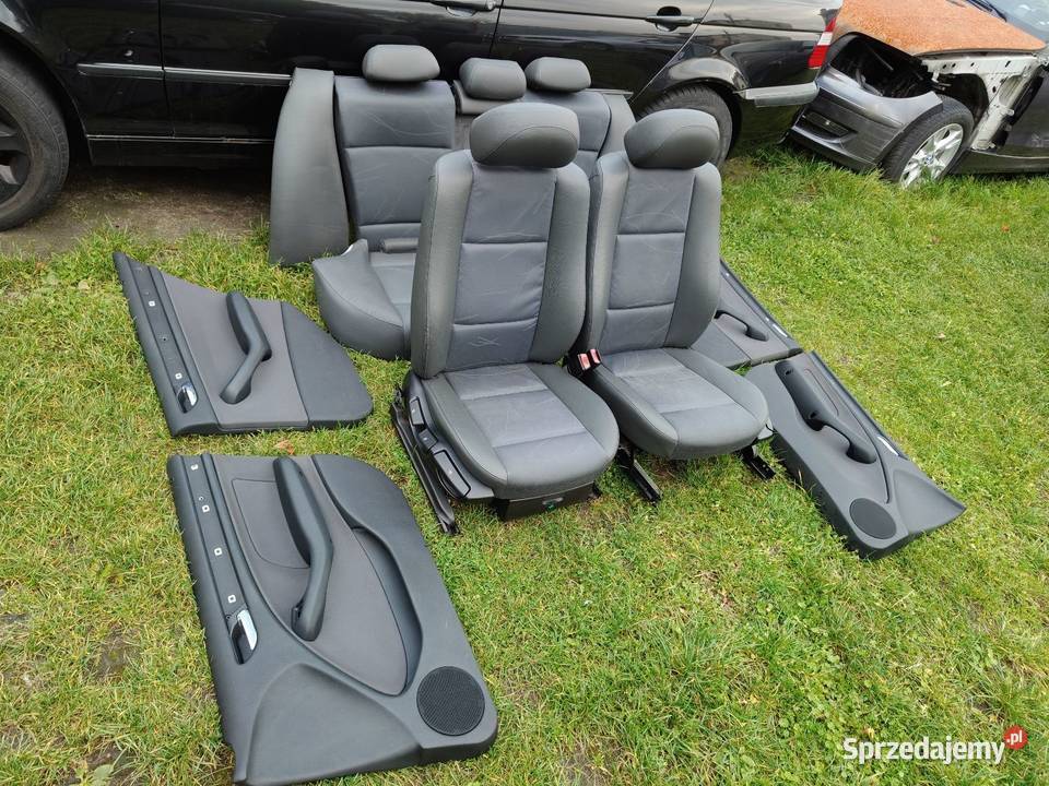 Bmw e46 sedan fotele pół skóry grzane Europa Fotele i kanapy Aleksandrów Łódzki